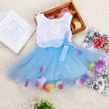 Hot Infant Baby Kid Girls Princess Party Lace Bow Flower Cute Dresses