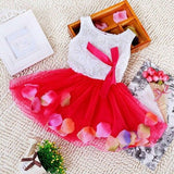 Hot Infant Baby Kid Girls Princess Party Lace Bow Flower Cute Dresses