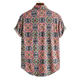 2021Camisas florales de manga larga de Otoño para hombres, camisas estampadas con flores de corte delgado para hombres, camisola