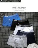 4pcs Male Panties Cotton Men's Underwear Boxers Breathable Man Boxer Solid Underpants Comfortable Brand Shorts men underwear 365
