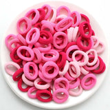Kids Small Hair Tie Baby Girl Children Headbands Colorful Elastic Hair Bands Nylon Scrunchie Hair Rope 100pcs Hair Accessories
