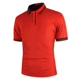 KB Men Polo Men Shirt Short Sleeve Polo Shirt Contrast Color Polo New Clothing Summer Streetwear Casual Fashion Men tops