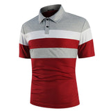 KB Men Polo Men Shirt Short Sleeve Polo Shirt Contrast Color Polo New Clothing Summer Streetwear Casual Fashion Men tops