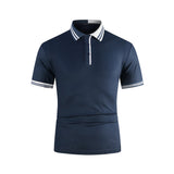 KB Men Polo Men Shirt Short Sleeve Polo Shirt Contrast Color Polo New Clothing Summer Streetwear Casual Fashion Men tops