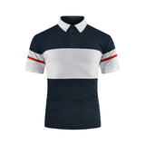 KB Men Polo Men Shirt Short Sleeve Polo Shirt Contrast Color Polo New Clothing Summer Streetwear Casual Fashion Men tops