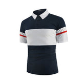 KB Men Polo Men Shirt Short Sleeve Polo Shirt Contrast Color Polo New Clothing Summer Streetwear Casual Fashion Men tops