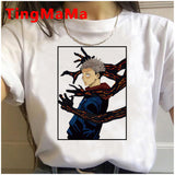 2021 New Japanese Anime Jujutsu Kaisen T Shirt Men Kawaii Summer Tops Yuji Itadori Graphic Tees Cool Cartoon Unisex T-shirt Male