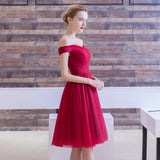Cocktail Dresses 2021 Pleated Women Formal Prom Party Gown Short Cocktail Dress
