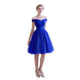 Cocktail Dresses 2021 Pleated Women Formal Prom Party Gown Short Cocktail Dress