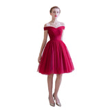 Cocktail Dresses 2021 Pleated Women Formal Prom Party Gown Short Cocktail Dress