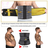 LANFEI Mens Thermo Neoprene Body Shaper Waist Trainer Belt Slimming Corset Waist Support Sweat Cinchers Underwear Modeling Strap