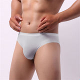 Hot Sale Mens Underwear Briefs Men's boxer Ice Transparent Low Waist Sexy Panties Gay Seamless Silkly transparent pants