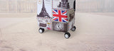 TRIPNUO Thicker Blue City Luggage Cover Suitcase Protective Cover for Trunk Case Apply to 19''-32'' Suitcase Travel Accessories