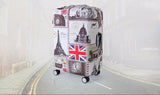 TRIPNUO Thicker Blue City Luggage Cover Suitcase Protective Cover for Trunk Case Apply to 19''-32'' Suitcase Travel Accessories