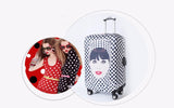 TRIPNUO Thicker Blue City Luggage Cover Suitcase Protective Cover for Trunk Case Apply to 19''-32'' Suitcase Travel Accessories