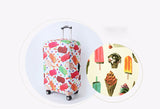 TRIPNUO Thicker Blue City Luggage Cover Suitcase Protective Cover for Trunk Case Apply to 19''-32'' Suitcase Travel Accessories