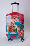 TRIPNUO Thicker Blue City Luggage Cover Suitcase Protective Cover for Trunk Case Apply to 19''-32'' Suitcase Travel Accessories