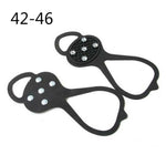 1Pair 10 Studs Anti-Skid Ice Snow Shoe Spiked Climbing Grips Cleat Crampons Climbing Camping Anti Slip Shoes Cover S-XL