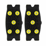 1Pair 10 Studs Anti-Skid Ice Snow Shoe Spiked Climbing Grips Cleat Crampons Climbing Camping Anti Slip Shoes Cover S-XL