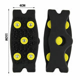 1Pair 10 Studs Anti-Skid Ice Snow Shoe Spiked Climbing Grips Cleat Crampons Climbing Camping Anti Slip Shoes Cover S-XL