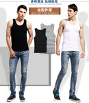 3pcs/lot Cotton Mens  Underwear Sleeveless Tank Top Solid Muscle Vest Undershirts O-neck Gymclothing T-shirt men's vest