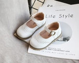 ULKNN New Grils Leather Shoes Casual Girls Autumn Winter Kids Pu Show White Shoes Children's  Black Pink size 21-30 Flats