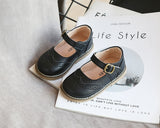 ULKNN New Grils Leather Shoes Casual Girls Autumn Winter Kids Pu Show White Shoes Children's  Black Pink size 21-30 Flats