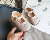 ULKNN New Grils Leather Shoes Casual Girls Autumn Winter Kids Pu Show White Shoes Children's  Black Pink size 21-30 Flats