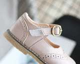 ULKNN New Grils Leather Shoes Casual Girls Autumn Winter Kids Pu Show White Shoes Children's  Black Pink size 21-30 Flats