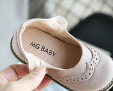 ULKNN New Grils Leather Shoes Casual Girls Autumn Winter Kids Pu Show White Shoes Children's  Black Pink size 21-30 Flats