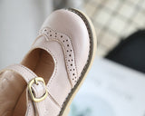 ULKNN New Grils Leather Shoes Casual Girls Autumn Winter Kids Pu Show White Shoes Children's  Black Pink size 21-30 Flats