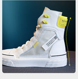 ZANPACE 2021 Platform Women's Sneakers Spring Canvas Lace-Up Vulcanized Shoes Summer Breathable White Casual Women's Sport Shoes
