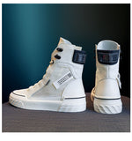 ZANPACE 2021 Platform Women's Sneakers Spring Canvas Lace-Up Vulcanized Shoes Summer Breathable White Casual Women's Sport Shoes