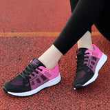 2020 New Women Shoes Flats Fashion Casual Ladies Shoes Woman Lace-Up Mesh Breathable Female Sneakers Zapatillas Mujer