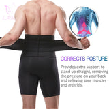 LANFEI Mens Thermo Neoprene Body Shaper Waist Trainer Belt Slimming Corset Waist Support Sweat Cinchers Underwear Modeling Strap