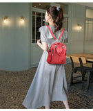 2020 New High Quality Leather Backpack Women Shoulder Bags Multifunction Travel Backpack School Bags for Girls Bagpack mochila