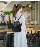 2020 New High Quality Leather Backpack Women Shoulder Bags Multifunction Travel Backpack School Bags for Girls Bagpack mochila