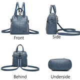 2020 New High Quality Leather Backpack Women Shoulder Bags Multifunction Travel Backpack School Bags for Girls Bagpack mochila