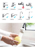 High Pressure Kitchen Faucet Extender Rotatable Faucet Aerator Water Saving Tap Nozzle Adapter Bathroom Sink Accessories