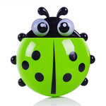 1pcs Ladybug Animal Insect Toothbrush Holder Bathroom Cartoon Toothbrush Toothpaste Wall Suction Holder Rack Container Organizer