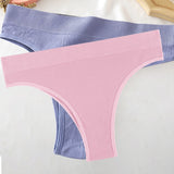 Seamless Women Pantys Girls Thongs High Waisted Soft Woman Briefs Fashion 6 Solid Colors S-XL Sexy Underpants For Women New