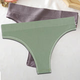 Seamless Women Pantys Girls Thongs High Waisted Soft Woman Briefs Fashion 6 Solid Colors S-XL Sexy Underpants For Women New