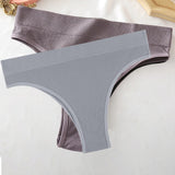 Seamless Women Pantys Girls Thongs High Waisted Soft Woman Briefs Fashion 6 Solid Colors S-XL Sexy Underpants For Women New