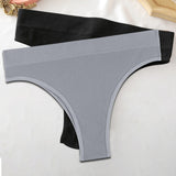 Seamless Women Pantys Girls Thongs High Waisted Soft Woman Briefs Fashion 6 Solid Colors S-XL Sexy Underpants For Women New
