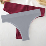 Seamless Women Pantys Girls Thongs High Waisted Soft Woman Briefs Fashion 6 Solid Colors S-XL Sexy Underpants For Women New