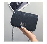 DOLOVE Women Fashionable Shoulder Bags New Female Messenger Bag Handbag Chain Wild Crack Printing Wild Crossbody Bag