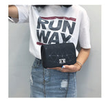 DOLOVE Women Fashionable Shoulder Bags New Female Messenger Bag Handbag Chain Wild Crack Printing Wild Crossbody Bag