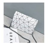 DOLOVE Women Fashionable Shoulder Bags New Female Messenger Bag Handbag Chain Wild Crack Printing Wild Crossbody Bag