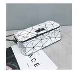 DOLOVE Women Fashionable Shoulder Bags New Female Messenger Bag Handbag Chain Wild Crack Printing Wild Crossbody Bag