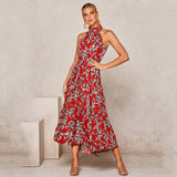 Summer Long Dress Polka Dot Casual Dresses Black Sexy Halter Strapless New 2021 Yellow Sundress Vacation Clothes For Women